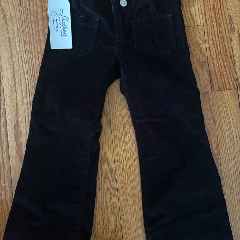 Bonpoint Black Kids Corduroy Jeans